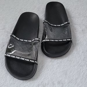 Victoria Secret Pink Clear slides medium